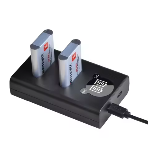 Batmax NP-BX1 Battery 1860mAh+LED Dual Charger for Sony ZV-1 DSC-RX100 M7 DSC-WX500 HX300 WX300 HDR 