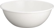 Nodahoro BO-22W Enameled Bowl, Heat Resistant, 8.7 inches (22 cm), Made in Japan, All White, White