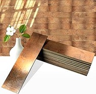 80-Piece Retro Copper Thick PVC Peel and Stick Backsplash, 2" x 8" Waterproof Subway Tile Peel and S