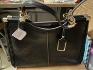 Coach 黑色真皮手袋