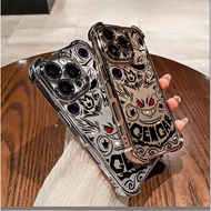 Case For Motorola MOTO Edge 50 60 FUSION 5G G60 G06 G24 Pokemon Gengar Plating Cool Transparent Soft