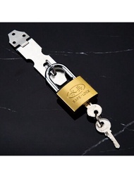 1入不銹鋼門鎖扣,可用於門、窗、抽屜、展示櫥、掛鎖,具有密碼功能的五金配件