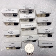 【Vials】Byredo Perfume Collect 2ml （Mojave Ghost/Blanche/Rose of No Man's Land/Inflorescence/Bal D'Af