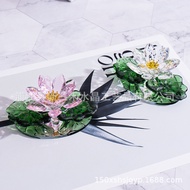 Crystal Ornaments Lotus Creative Lotus Home Decorations Chinese Style Brand New Pink Lotus RAFA