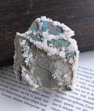 Calcite 湖北產地 彩硫鐵 羽毛方解石 白雲石 共生礦 天然礦石