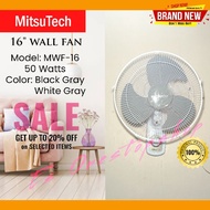 Mitsu tech MWF-16 Wall fan White/Black Gray Brandnew