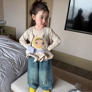 2026 New Fashionable Girls' Streetwear Outfit, Baby Autumn Outfit, Children's Three-Piece