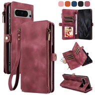 Sesuai untuk Pixel 8A Beg Zip Sarung Sarung Telefon Google 9Pro Sarung Telefon Xperia 10 VI Sarung P