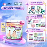 Combo 2 gói Tã quần Bobby Mega Jumbo Gạo non 3mm  M112/L96/XL84/XXL76
