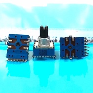 Rk14 STEREO Potentio 7P 50K 100k Axle 13mm - 100k Blue