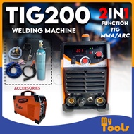 Mytools TIG 200 TIG & ARC Stainless Steels Welding Machine Inverter Complete With c/w Argon Gas Tank