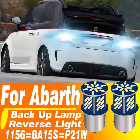 2pcs P21W BA15S LED Canbus Reverse Light 1156 Backup Lamp Rear Fog Bulb 12v For Abarth Grande Punto 