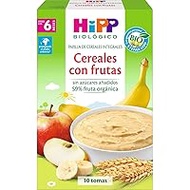 HiPP Organic Whole Grain Porridge with Fruit 250 g Suitable for Children from 6 Months Lactose Free, Cow's Milk Protein and Sugar Free