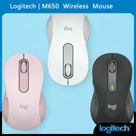 Logitech M650/M650L/M750 Large Wireless Mouse SmartWheel Silent Operation Logi Bolt Long Battery Lar