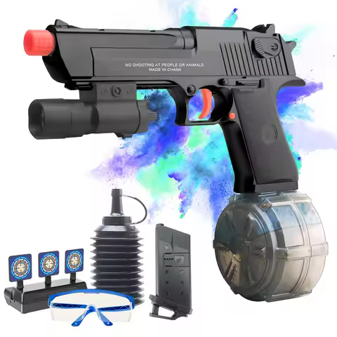 New High Speed Electric Gel Balls Pistol Toys, Water Bullets Blaster Guns, Automatic & Manual Dual M