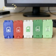 [Han-t] 1Pcs 3D Printed SD Card Holder Scratch Resistant Protector Storage Box Memory Card Case For 