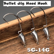 Bullet Jig Head Weedless Hook/ Mata kail Soft plastic casting Siakap Haruan Toman Zman Hook SP fishing