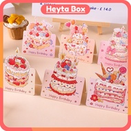 Happy Birthday Card - Happy Birthday Card - Lovely Colorful Birthday Cake Card CARD-CM2