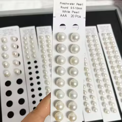 Round 2-11mm Half Hole Loose Bead Pearl 2A 3A Natural Freshwater Cultured Pearls for Jewelry Making 