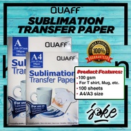QUAFF SUBLIMATION PAPER A4  / A3 SIZE