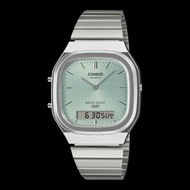 Montres Company 香港註冊公司(33年老店) 卡西歐 CASIO 復古 Vintage 雙城市時間 不鏽鋼 不鏽鋼錶帶 AQ240 AQ240E AQ-240 AQ-240E AQ-24