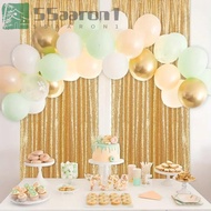 AARON1 Sequin Backdrop Curtain, Colorful Polyester Sparkly Sequin Backdrop, Stage Events Decorative 