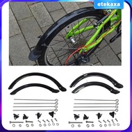 [Etekaxa] Folding Bike Mud Guard 14'' 20'' Wheel Front Rear Mudguard Set Accessories