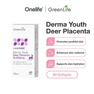 [Exp Jan 2027] GreenLife Derma Youth Deer Placenta 15,000mg 60 Softgels  - For Radiant and Youthful 