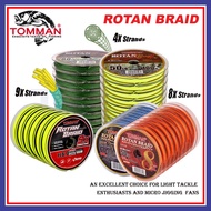 100m (8LB-80LB) Tomman Rotan Braid Fishing Braid Line Japan Material Tali Pancing Benang 4,8,9 Sulam