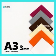 A3 3mm Acrylic Sheet | Perspex | Acrylic Board | Plexiglass | Transparent Clear Plastic Sheet