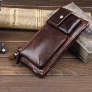 Men's Genuine Leather Bag - Genuine Leather Waistbag - Genuine Leather Sling Bag - Genuine Leather M
