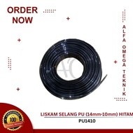 LISKAM PNEUMATIC AIR POLYURETHANE HOSE 14MM BLACK PU HOSE 14MM x 10MM PU1410