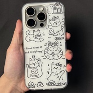 Double layer imd Phone Case Apple Phone Case Apple Phone Case Cute Female Simple Feather Yarn Phone 