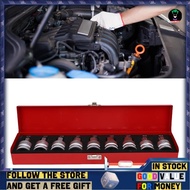 Sinhopsa CHICIRIS Drive Hex Bit Socket Set  9PCS 3/4 Inch Cr Mo Alloy Steel H14 to H24 M16 Spline Ki
