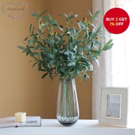 Olive Branches Artificial Green Plants Olive Fruits Leaves Home Decoration Artificial Flowers Garden