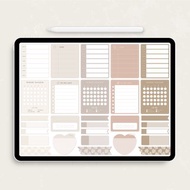 數碼 數字貼紙 | GoodNotes, Notability |電子中性數字貼紙