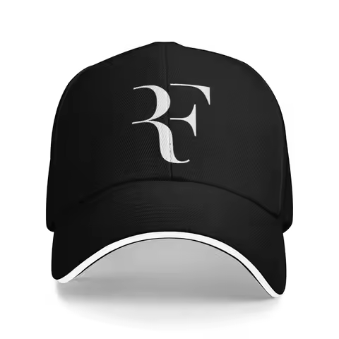 RF Roger Federer Style Sandwich Cap Adult Sport Baseball Cap Sandwich Hat Adjustable Snapback Caps S