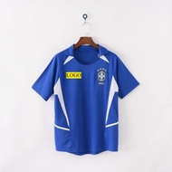 2002 Brazil  Away Retro Edition    Football Jersey Short Sleeve Men's T-shirt High-quality AAA+