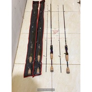 Rod Spinning/Baitcasting Murmer Oncak SAURON 198cm UL Line 6-12LB Action 2-6Lb