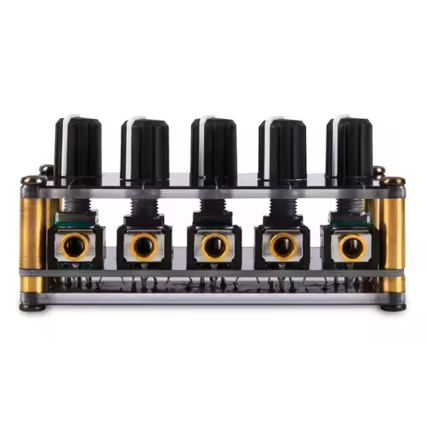 4-way stereo line mixer portable passive mixer mixer controller hub