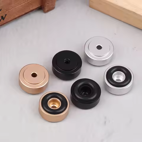 New 1/4Pcs 20*8MM Aluminum Alloy Amplifier Feet Shock Absorber Amplifier Pads Base Feet Pad For Spea