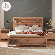 dipan tempat tidur kayu / dipan kayu minimalis / dipan kayu modern 