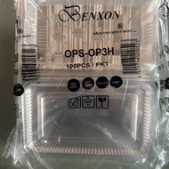 Bekas Kuih BENXON Ops OP-3H [ 100 pcs+- ] Bakery Disposable Plastic Clear Bekas Kuih Plastic / OP 3H