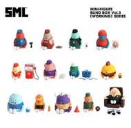 全新5盒 Sticky Monster Lab - SML A Good Company MINI FIGURE BLIND BOX Vol.3 Working Series 盲盒