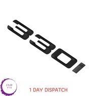 330i MATT BLACK REAR BOOT LID TRUNK BADGE EMBLEM LETTERING FOR BMW 3 SERIES
