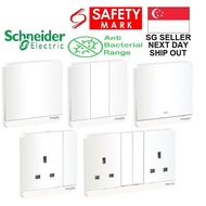 Schneider Electric AvatarOn White and Anti Bacterial switch and socket
