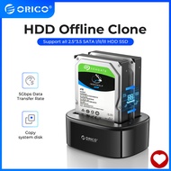 ORICO Dual-bay Hard Drive Docking Station for 2.5/3.5 Inch HDD SSD SATA to USB 3.0 HDD Docking Station with 12V3A Power Adapter with offlline clone