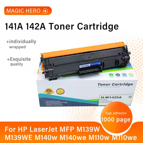 With Chip 142A 141A For HP M110w M110we M139a M139w M140a M140w M141w M142w M140we M104we printer W1