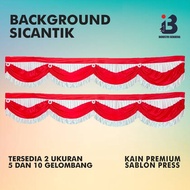 SICANTIK BACKGROUND FLAG (7.3 METERS) 10 WAVES