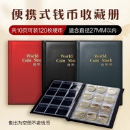 120 Grids Ancient Coins Collection Book Commemorative Coins Silver Coins Currency Coins 5 Points Adv